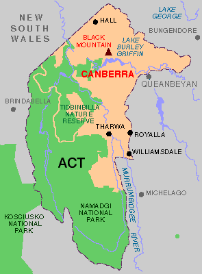Map-of-Australian-Capital-Territory