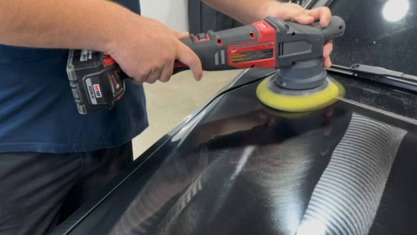 Second Stage of a 2 step paint correction - Polishing by Wittmann Detailing in Springfield Missouri