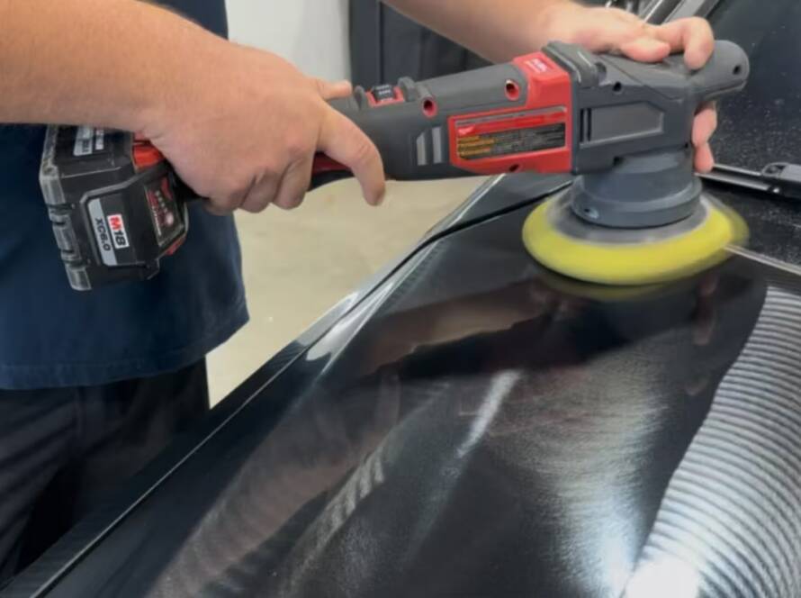 Second Stage of a 2 step paint correction - Polishing by Wittmann Detailing in Springfield Missouri