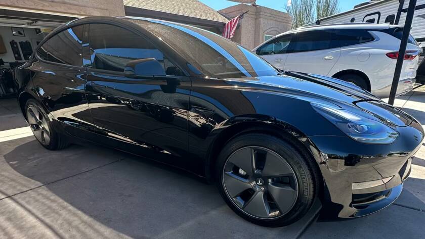 Tesla Paint Correction and Ceramic Coating by Wittmann Detailing in Springfield Missouri