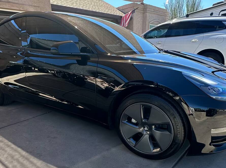 Tesla Paint Correction and Ceramic Coating by Wittmann Detailing in Springfield Missouri